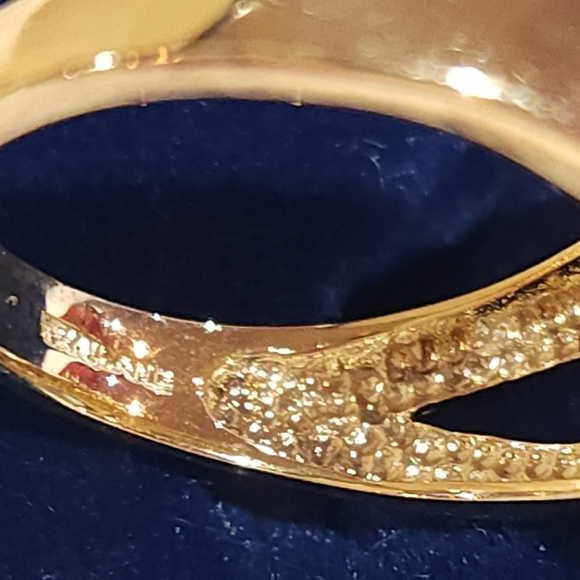 Sterling Silver 925 Blue Topaz Ring, Vintage, Size 8 - Picture 5 of 7